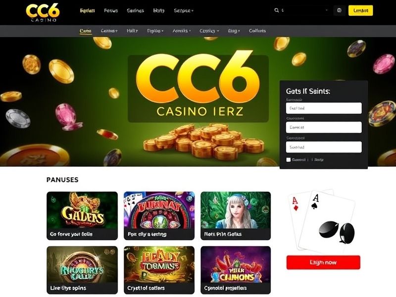 Welcome to the official cc6casinologin.com portal. Log in securely to access top-rated online games, exclusive bonuses, and real-money slots, poker, and blackjack. Start your adventure today!
